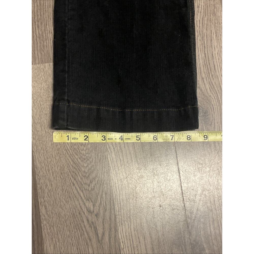 Polo Jeans Co Womens Wendy Jean Corduroy Pants Size 8x30 Black Mid Rise Bootcut - Picture 7 of 13